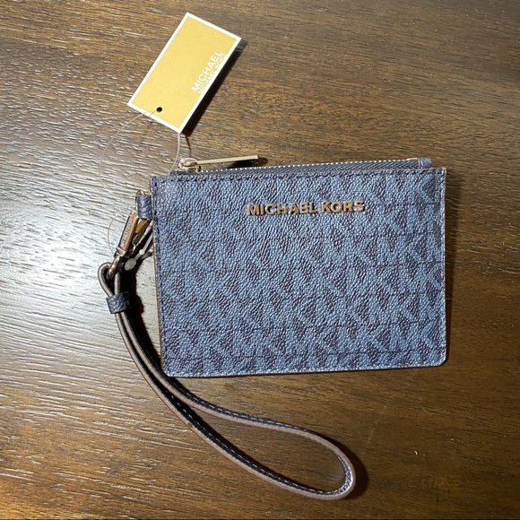 Michael Kors Jet Set Travel Coin Purse Wristlet - Picture 7 of 8